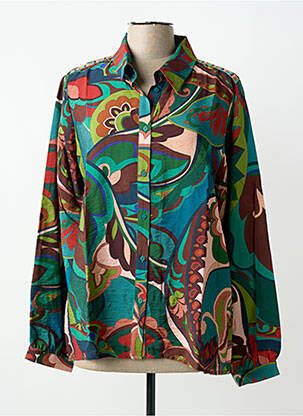 Chemisier vert GEISHA femme