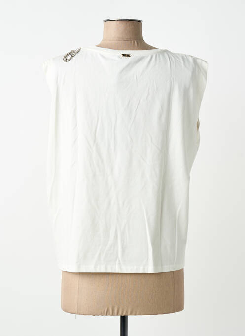 T-shirt coupe droite manches courtes blanc FRACOMINA femme