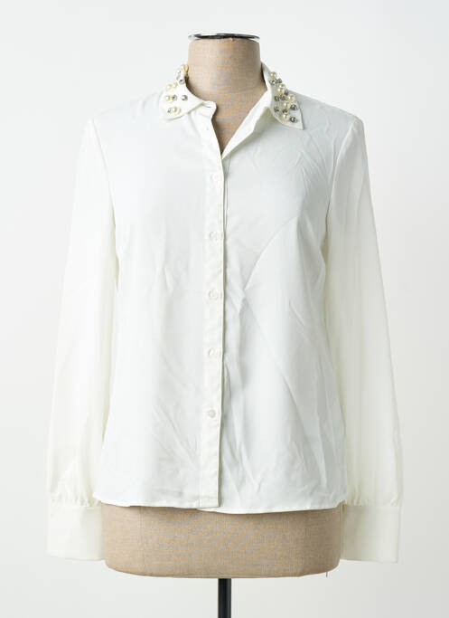 Chemisier coupe cintrée manches longues blanc GAUDI femme