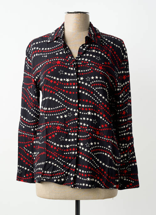 Chemisier imprimé fantaisie manches longues noir GAUDI femme