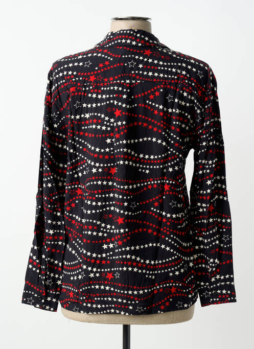 Chemisier imprimé fantaisie manches longues noir GAUDI femme