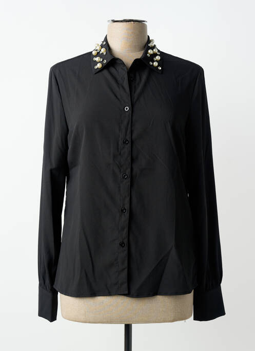 Chemisier coupe cintrée manches longues noir GAUDI femme