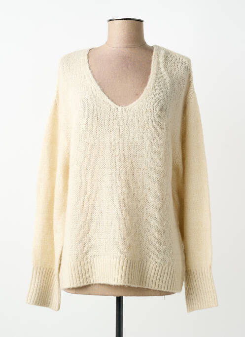 Pull col v manches longues beige S.OLIVER femme