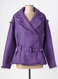 Veste casual finition intérieure doublée violet GOA GOA femme