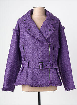Veste casual finition intérieure doublée violet GOA GOA femme