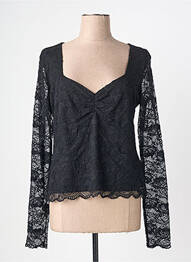Top stretch manches longues noir GUESS femme