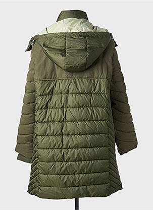 Doudoune poches a capuche vert STREET ONE femme