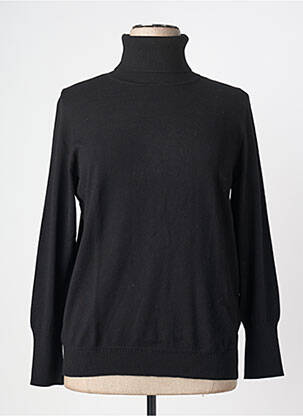 Pull col roulé coupe cintrée manches longues noir S.OLIVER femme