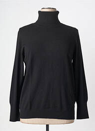 Pull col roulé coupe cintrée manches longues noir S.OLIVER femme