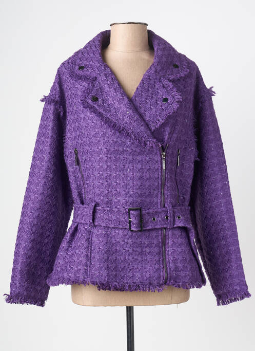 Veste casual finition intérieure doublée violet GOA GOA femme