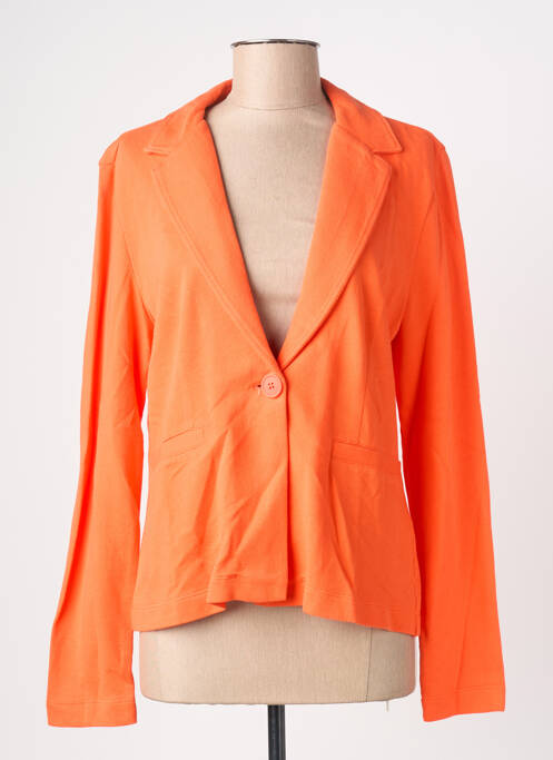 Veste casual col tailleur orange S.OLIVER femme