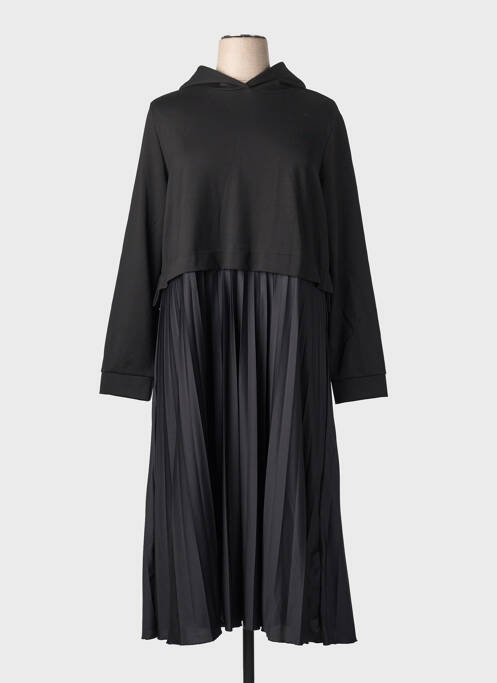 Robe longue manches longues manches longues noir STREET ONE femme