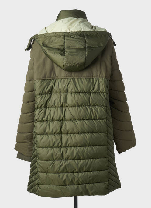 Doudoune poches a capuche vert STREET ONE femme