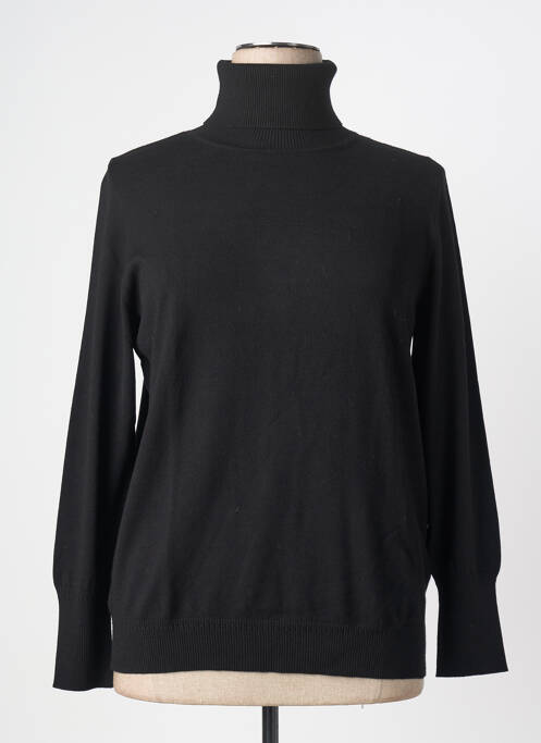 Pull col roulé coupe cintrée manches longues noir S.OLIVER femme