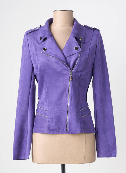 Veste casual violet H F WOMAN COLLECTION femme