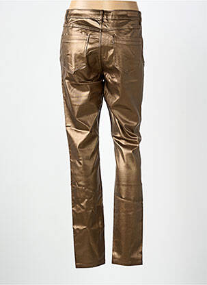 Pantalon slim stretch taille normale or GEISHA femme
