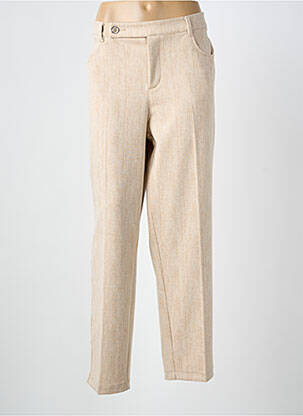 Pantalon droit stretch taille normale beige STREET ONE femme