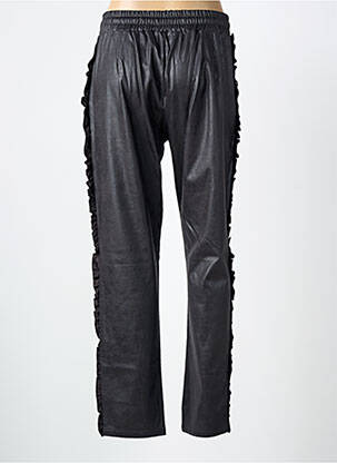 Pantalon droit stretch taille normale noir NÜ femme