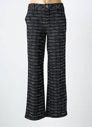 Pantalon large fermeture zippée sous rabat boutonné taille normale noir STREET ONE femme