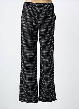 Pantalon large fermeture zippée sous rabat boutonné taille normale noir STREET ONE femme