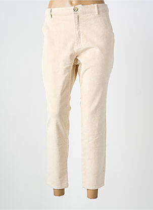 Pantalon 7/8 stretch taille normale beige S.OLIVER femme