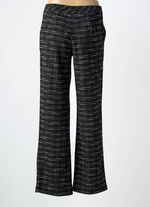 Pantalon large fermeture zippée sous rabat boutonné taille normale noir STREET ONE femme