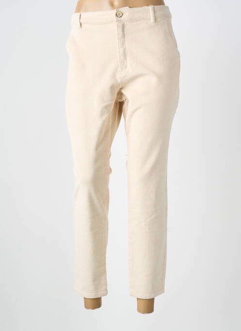 Pantalon 7/8 stretch taille normale beige S.OLIVER femme