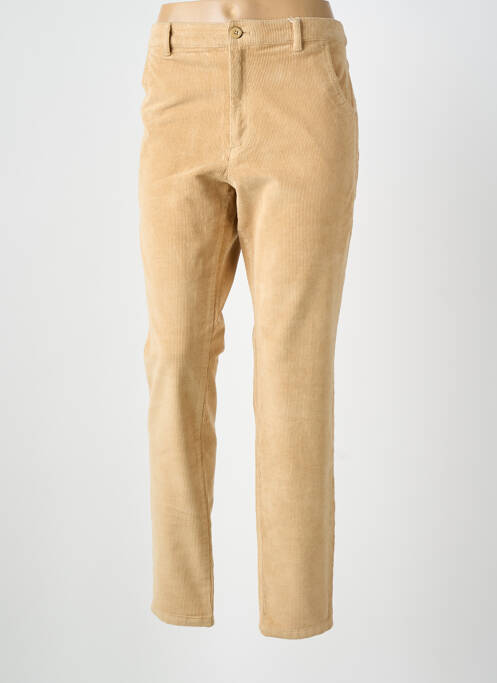 Pantalon droit stretch taille normale beige S.OLIVER femme
