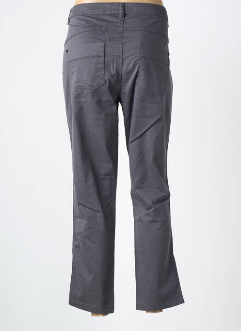 Pantalon droit tissage popeline taille normale gris STREET ONE femme