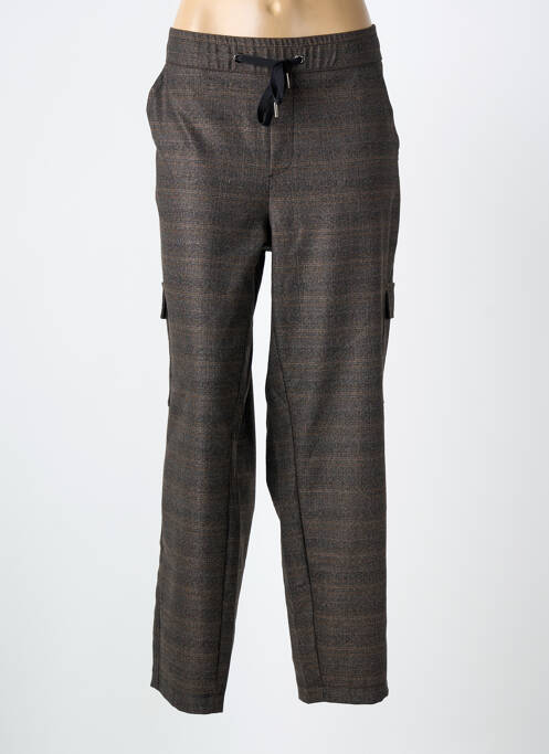 Pantalon droit tissage popeline taille normale marron STREET ONE femme