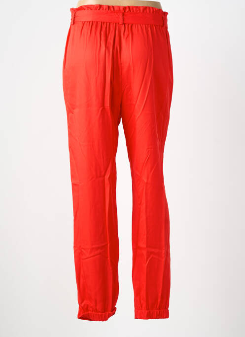Pantalon droit tissage popeline taille normale rouge GAUDI femme