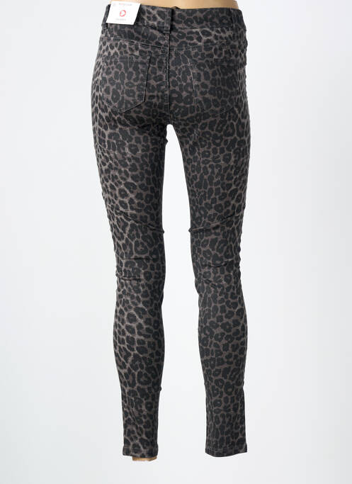 Pantalon slim stretch taille normale gris MORGAN femme