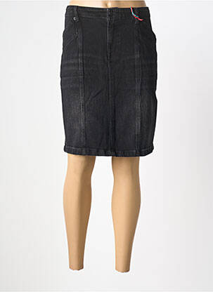Jupe mi-longue coupe droite noir STREET ONE femme