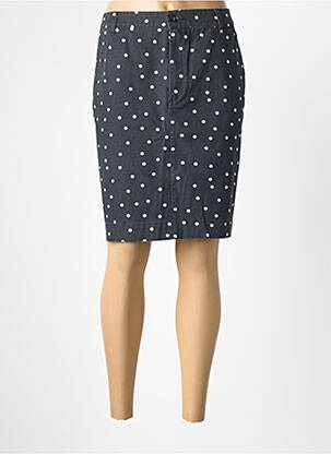 Jupe mi-longue coupe droite noir QS femme
