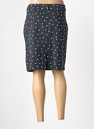 Jupe mi-longue coupe droite noir QS femme