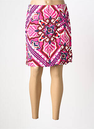 Jupe courte coupe droite rose STREET ONE femme
