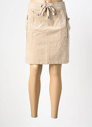 Jupe courte poches beige STREET ONE femme