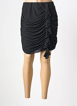 Jupe courte taille élastique noir GUESS femme