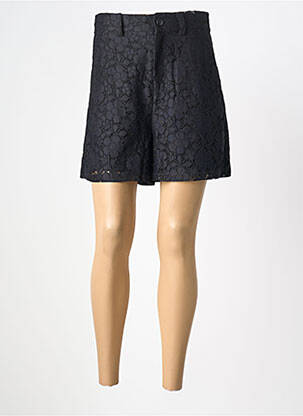 Short fermeture zippée sous rabat boutonné taille normale noir DESIGUAL femme