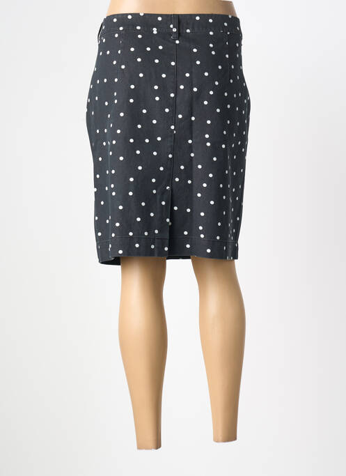 Jupe mi-longue coupe droite noir QS femme