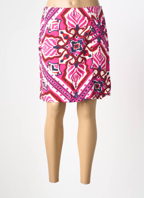 Jupe courte coupe droite rose STREET ONE femme