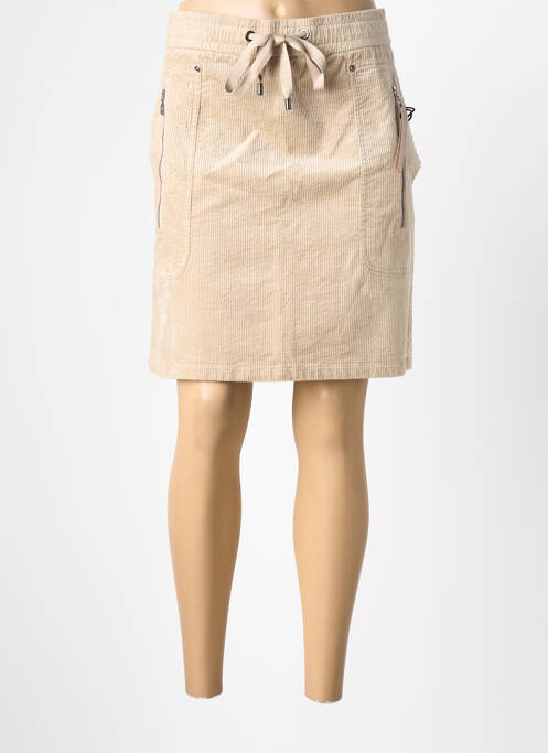 Jupe courte poches beige STREET ONE femme