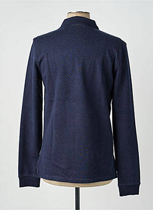 Polo manches longues manches longues bleu KAPORAL homme