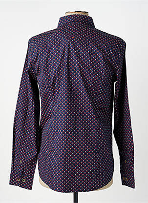 Chemise manches longues imprimé fantaisie bleu KAPORAL homme