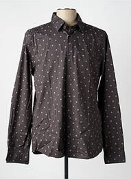 Chemise manches longues imprimé fantaisie gris S.OLIVER homme
