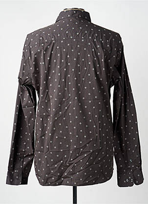 Chemise manches longues imprimé fantaisie gris S.OLIVER homme
