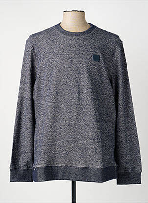 Pull col rond manches longues bleu STREET ONE homme