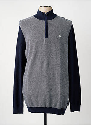 Pull manches longues manches longues bleu KAPORAL homme