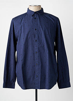 Chemise manches longues imprimé fantaisie bleu STREET ONE homme