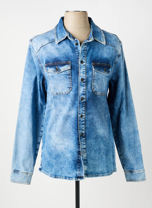 Veste casual fermeture boutonnée sur le devant bleu STREET ONE homme
